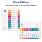 Avery Ready Index 10 Tab Binder Dividers, Customizable Table of Contents, Multicolor Tabs, 24 Sets (11169)